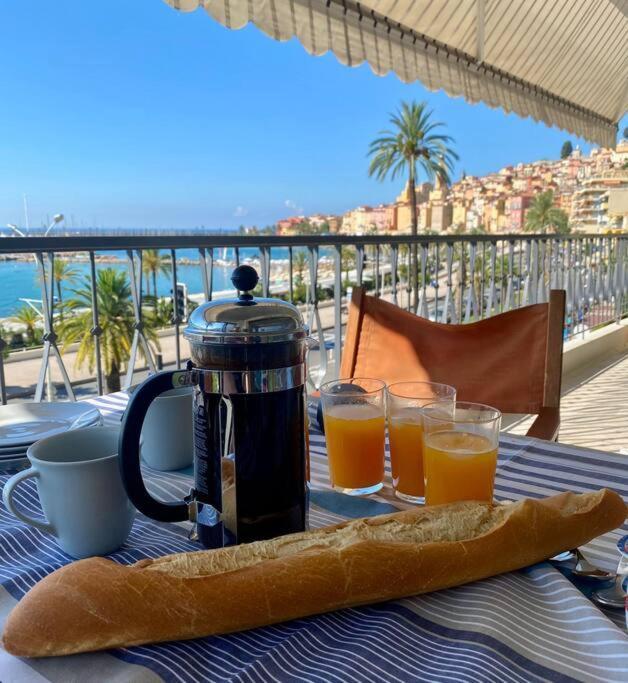 Le Garavan-Vue Mer-Plage-Clim-Terrasse Menton Exterior photo